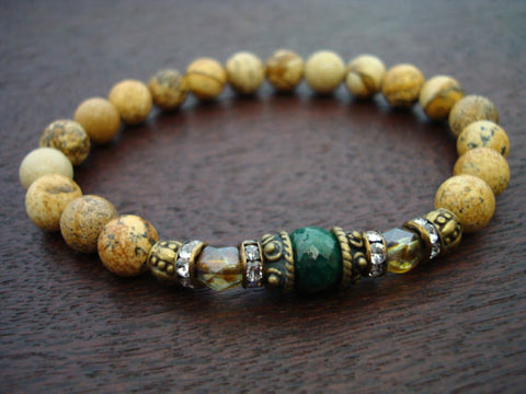 Women's Emerald Mala Bracelet