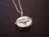 Sterling Compassion Eyes Locket Necklace