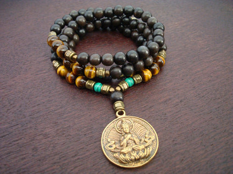 Men's Tiger's Eye Buddha Mala