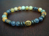Men's Water Sapphire & Jade Eternal Knot Bracelet