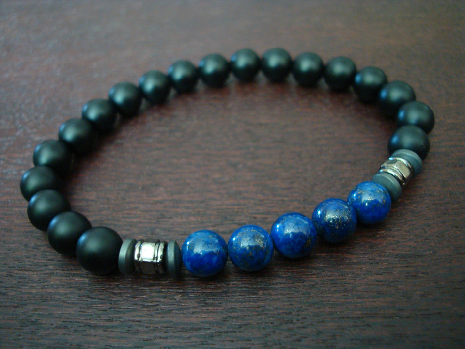 Men's Lapis Clarity & Mental Endurance Bracelet