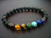 Men's Lava Rock Seven Chakra Mala Bracelet
