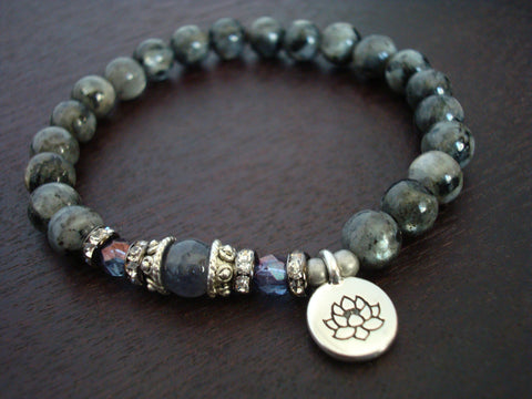 Women's Water Sapphire Higher Self Mala Bracelet