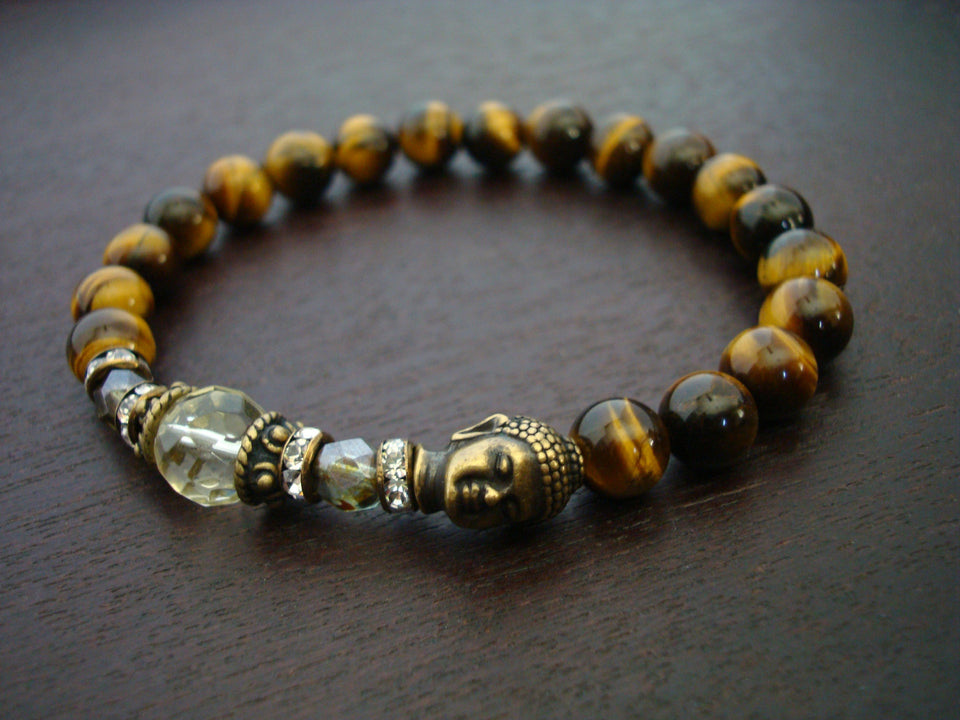 Women's Tiger's Eye Luck & Empowerment Buddha Bracelet