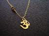 Garnet Om Necklace