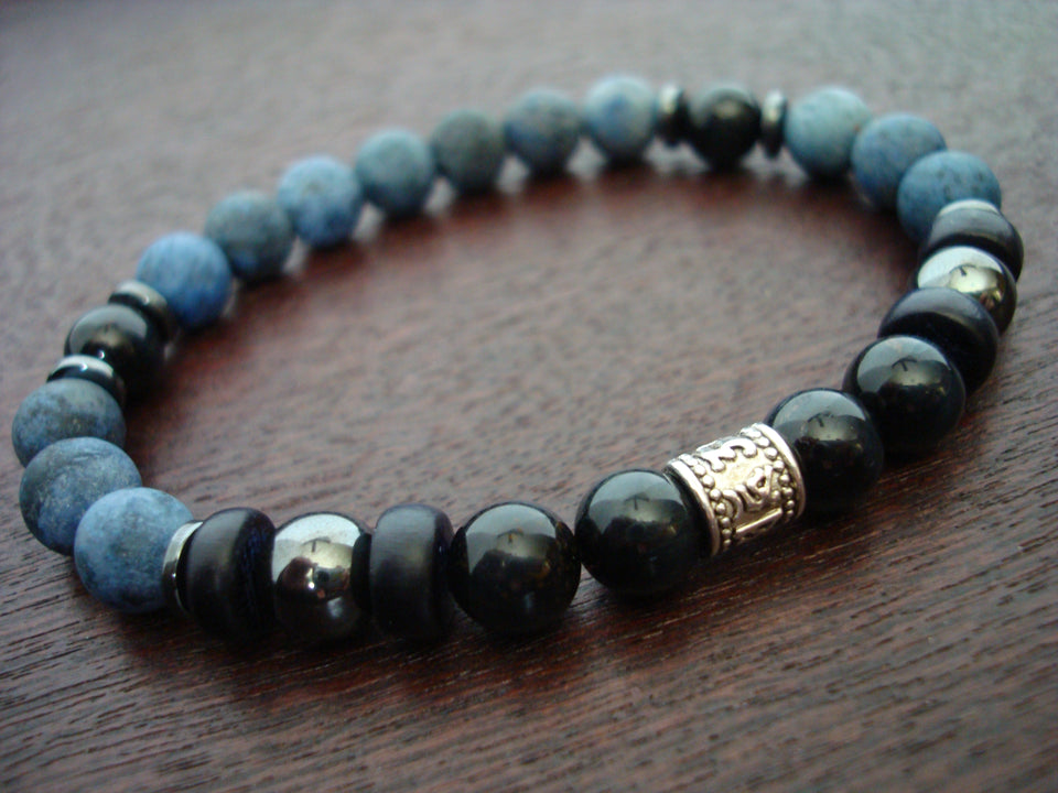 Men's Kundalini Shakti Blue Tiger's Eye Mala Bracelet
