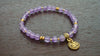 Women's Amethyst Shakti Om Mala Bracelet