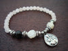 Women's Rose Quartz & Moonstone Mala Bracelet