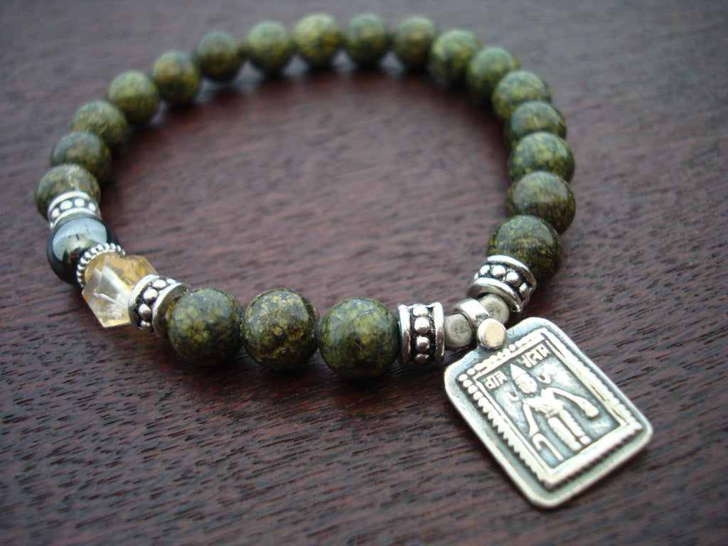 Mens Kundalini Protection Amulet Mala Bracelet