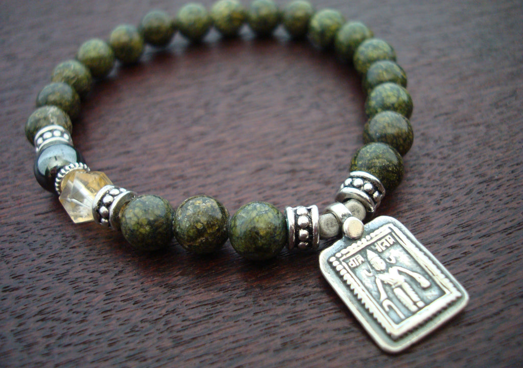 Men's Kundalini Protection Amulet Mala Bracelet