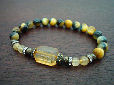Women's Citrine Luck & Good Fortune Mala Bracelet
