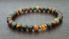 Mixed Tiger's Eye & Baltic Amber Chakra Mala Bracelet