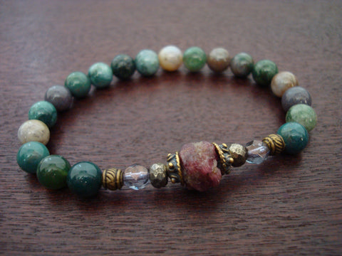 Women's Raw Ruby Compassion Bracelet