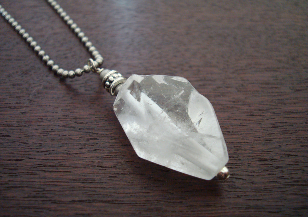 MOROKA Yellow Quartz Crystal Pendant - Abracadabra Jewelry / Gem Gallery