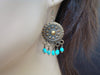 Women's Turquoise Mandala Earrings