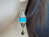 Women's Tibetan Blue Malachite Earrings