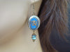 Women's Tibetan Om Labradorite Earrings