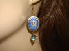 Women's Tibetan Om Labradorite Earrings