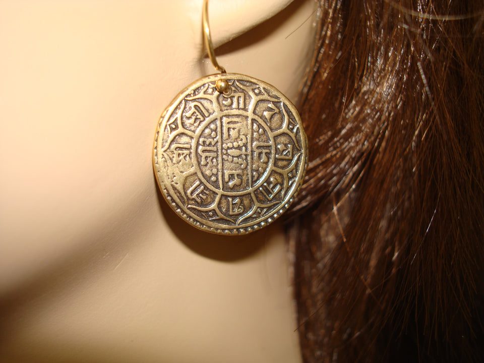 Clearance - Women's Lotus Chakra Wheel Earrings