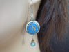 Women's Lapis Tibetan Om Earrings