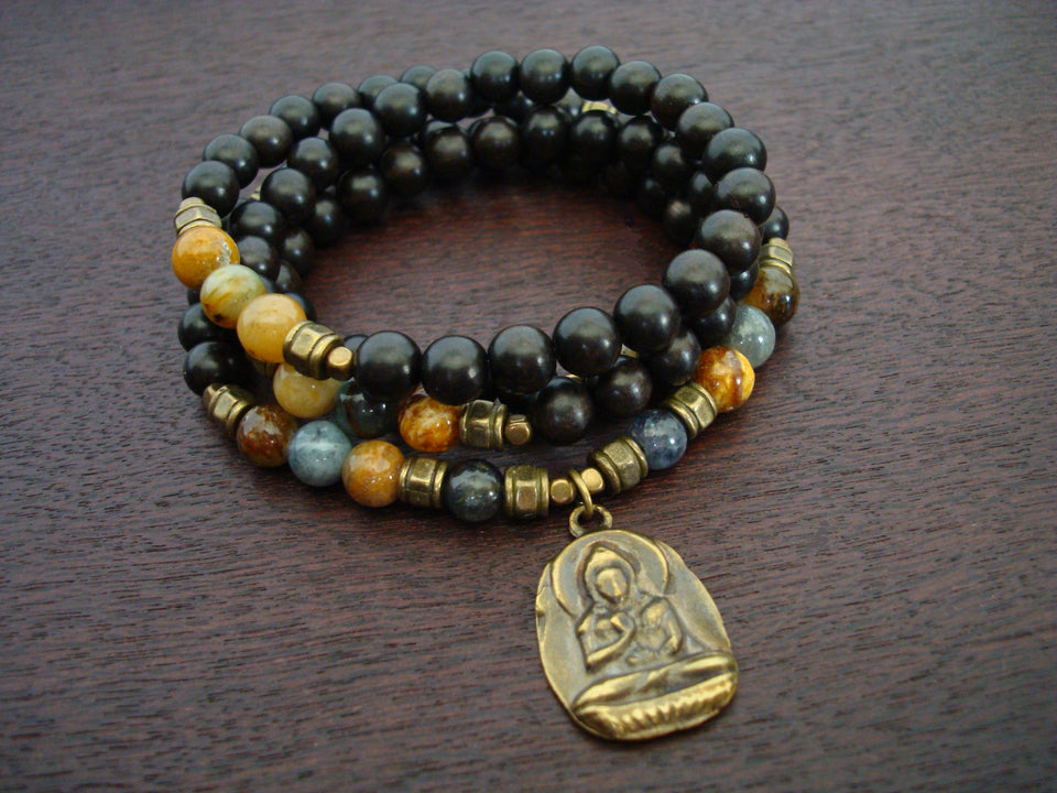 Jade & Buddha Prosperity Mala