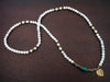 Women's White Turquoise Howlite Good Health Mantra Mala