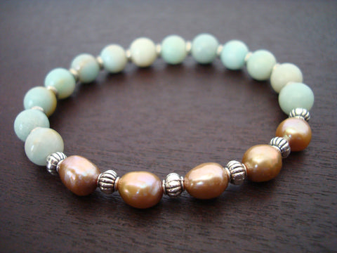 Women's Healing Pearl Mala Bracelet