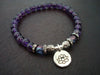 Women's Amethyst Spirituality Lotus Mala Bracelet