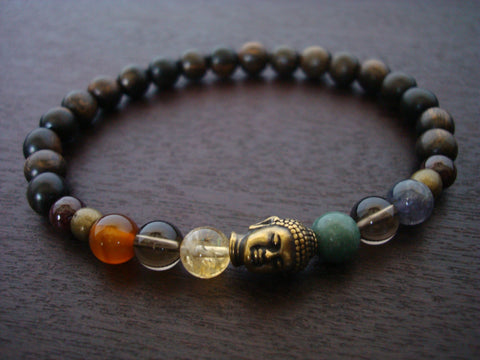 Men's Buddha Seven Chakra Mala Bracelet