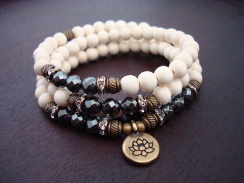 Women's Hematite Calm & Balance Mala