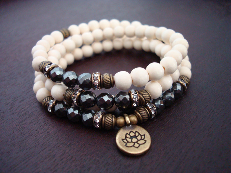 Women's Hematite Calm & Balance Mala
