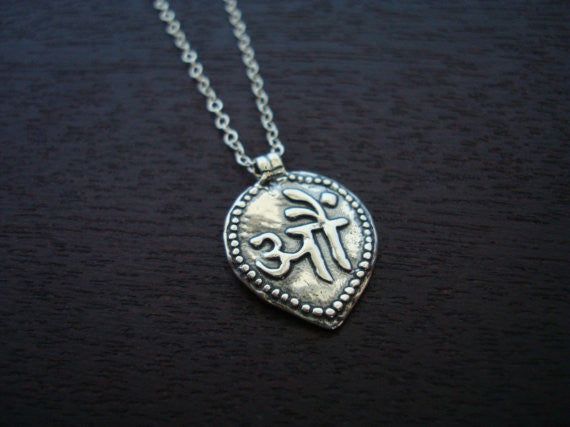 Sterling Good Health Mantra Necklace