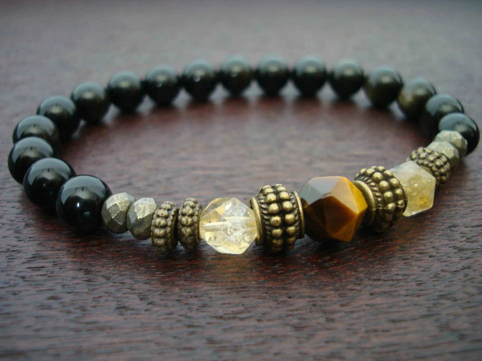 Women's Tiger's Eye Luck & Good Fortune Mala Bracelet