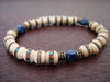 Men's Tantric Bone & Lapis Lazuli Mala Bracelet