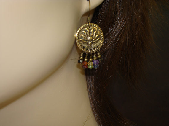 Clearance - Women's Lotus Chakra Earrings