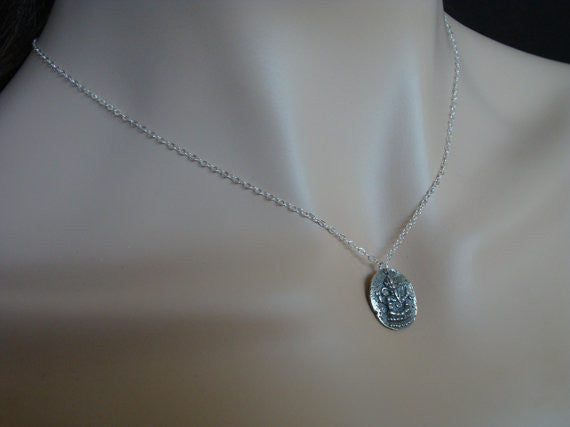 Sterling Silver Ganesha Necklace