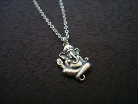 Sterling Silver Ganesha Necklace