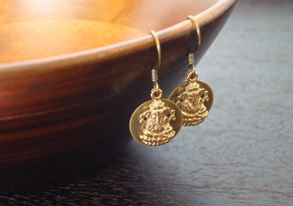 Women's Ganesha Good Luck Earrings