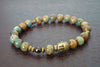 Women's Green Opal Akasha Mala Bracelet