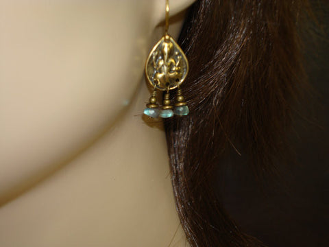 Women's Labradorite Ganesha Earrings