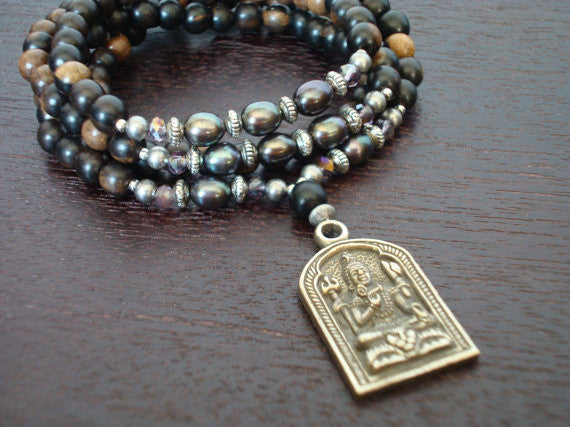 Women's Lotus Pearl Shiva Shakti Mala